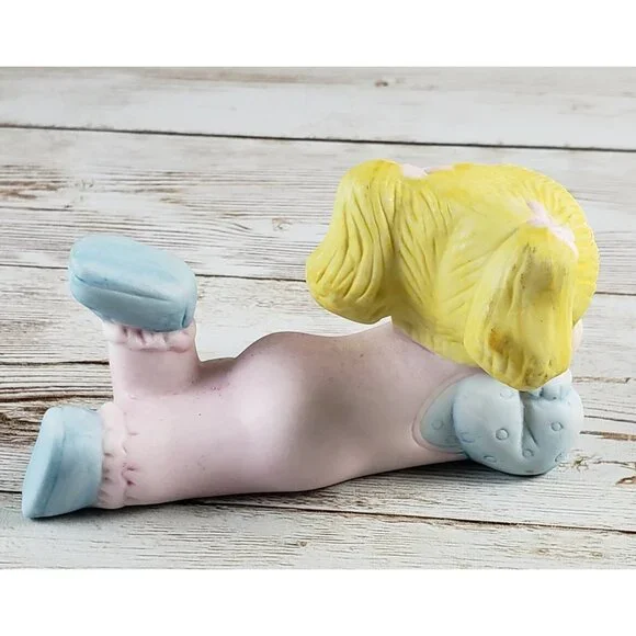 1984 2 Cabbage Patch Kids Figurines Fine Porcelain Taiwan - Picture 5 of 12